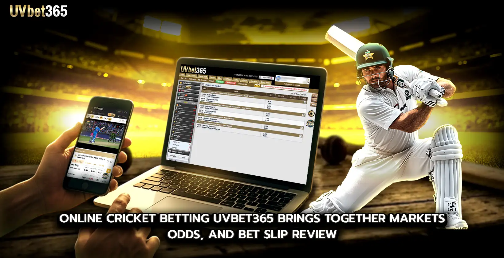 Online Cricket Betting uvbet365 Brings Together Market